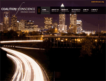 Tablet Screenshot of coalitionofconscience.org